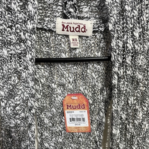 NWT Mudd Full Length Sleeveless Knitted Vest - Picture 8 of 8